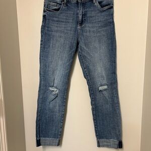 KUT FROM THE KLOTH Women’s High Rise Ankle Straight Leg Jeans Cuffed Size 8